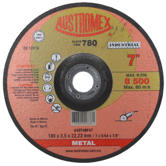 Disco de corte de 7 pulgadas